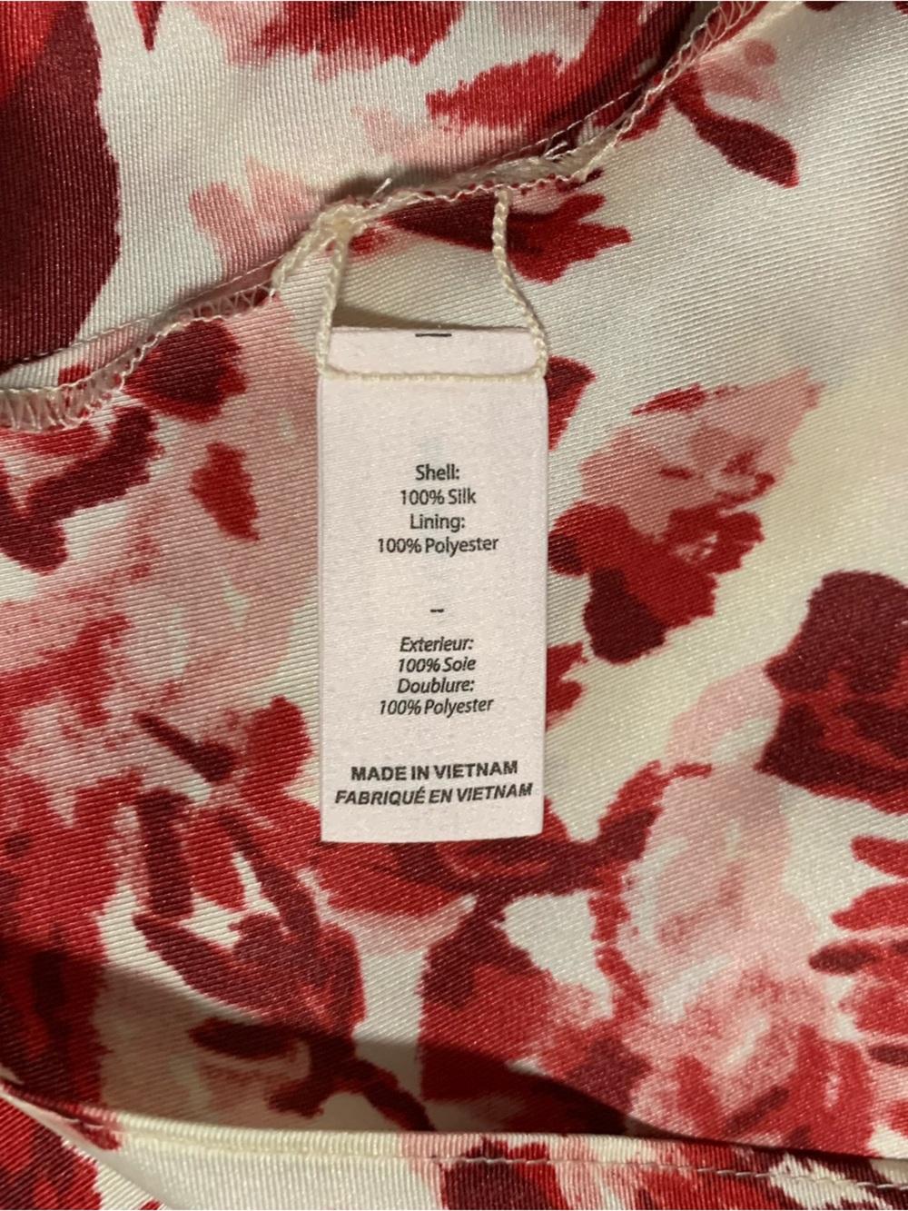 NWOT Cinq a Sept Red Floral Slip Silk Dress Size 12 #Summerdress - Picture 6 of 7